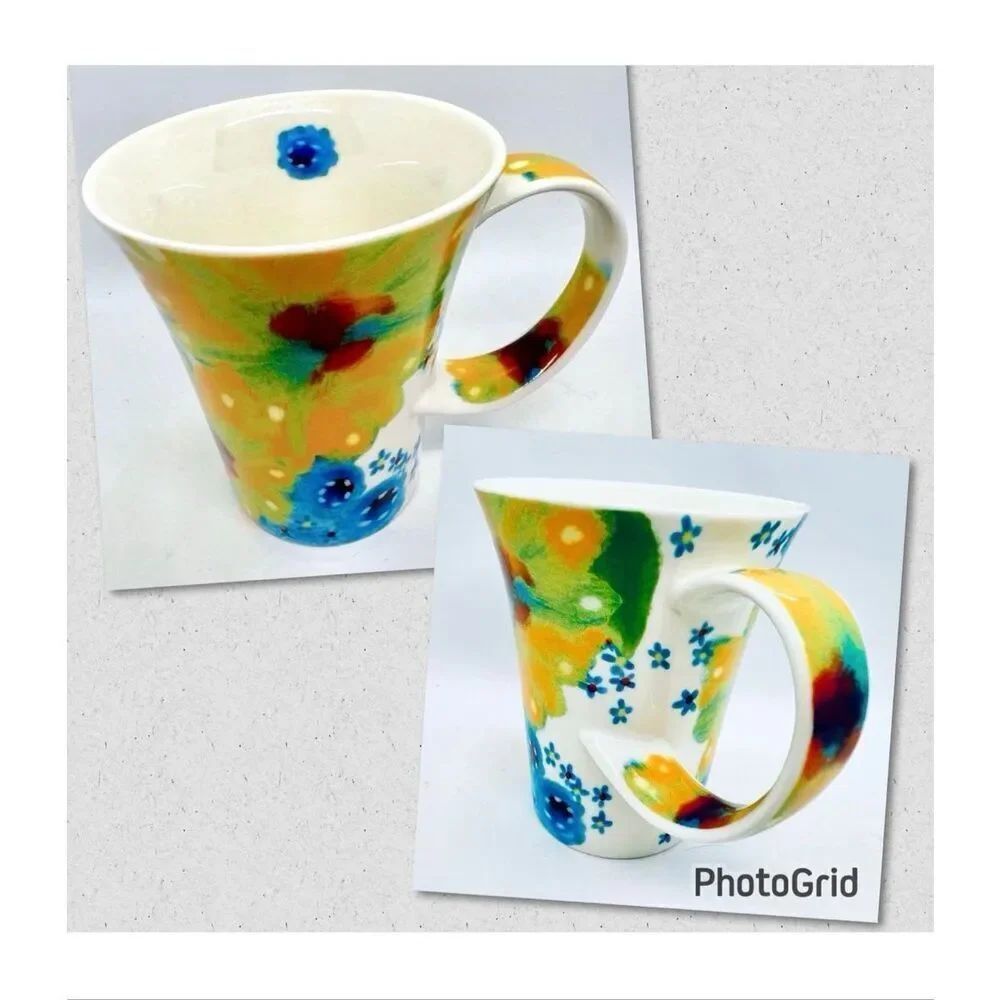 New Starbucks 2017 Large Mermaid Logo White Ceramic Mug 14oz Green Mermaid Logo